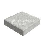 Тротуарная плитка 20х20х4 см, белая на камне