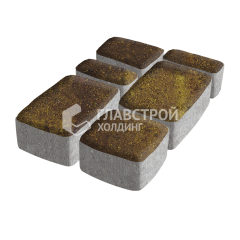 Тротуарная плитка Классика 4 камня, осень, 6 см