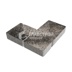 Тротуарная плитка Новый город, агат коричневый, 6 см