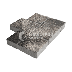 Тротуарная плитка Новый город, агат коричневый, 6 см