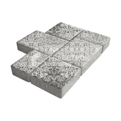 Тротуарная плитка Новый город, аляска белая, 6 см