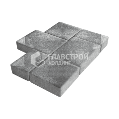 Тротуарная плитка Новый город, антрацит, 6 см