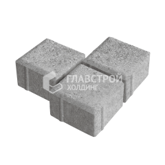 Тротуарная плитка Квадрат 100х100х60, серо-белый