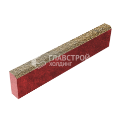 Камень бортовой БР 100.20.8, особой серии с мраморной крошкой, красное основание