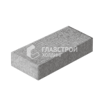 Тротуарная плитка Прямоугольник 60х30х6 см, серо-белая на камне
