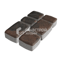 Тротуарная плитка Классика 3 камня, конго, 4 см