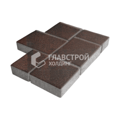 Тротуарная плитка Новый город, клинкер, 6 см