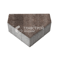 Тротуарная плитка Тиара, яшма с мраморной крошкой, 6 см