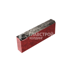 Камень бортовой БР 50.20.8, агат коричневый, красное основание