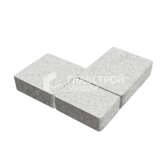 Тротуарная плитка Новый город, белая, 8 см