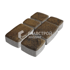 Тротуарная плитка Классика 3 камня, арабская ночь, 6 см