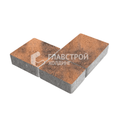 Тротуарная плитка Новый город, сомон, 6 см