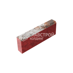 Камень бортовой БР 50.20.8, агат оранжевый, красное основание