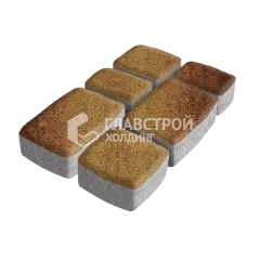 Тротуарная плитка Классика 3 камня, каир, 6 см