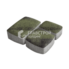 Тротуарная плитка Классика 3 камня, янтарь, 4 см