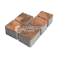 Тротуарная плитка Антик, сомон, 4 см