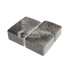 Тротуарная плитка Старый город, агат коричневый с мраморной крошкой, 4 см