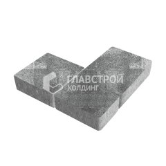 Тротуарная плитка Новый город, антрацит, 8 см