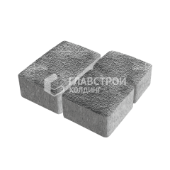 Тротуарная плитка Старый город, антрацит с мраморной крошкой, 4 см