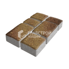 Тротуарная плитка Старый город, каир с мраморной крошкой, 4 см