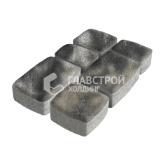 Тротуарная плитка Классика 3 камня, стоун, 6 см