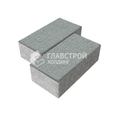 Тротуарная плитка 240х120х70, серая на камне