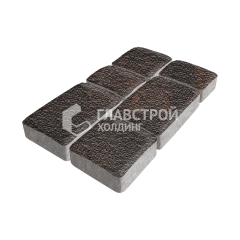 Тротуарная плитка Брук, кармен с гранитной крошкой, 4 см