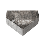 Тротуарная плитка Шапка Епископа, агат-коричневый на камне, 6 см