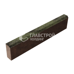 Камень бортовой БР 100.20.8, янтарь, коричневое основание