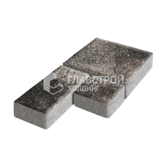 Тротуарная плитка Рубико, агат коричневый, 6 см