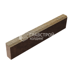 Камень бортовой БР 100.20.8, особой серии с мраморной крошкой, коричневое основание