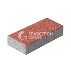 Тротуарная плитка 600х300х60, красная на камне