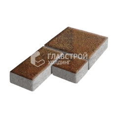 Тротуарная плитка Рубико, джафар оранжевый, 6 см