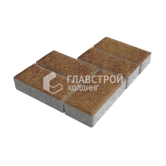 Тротуарная плитка 200х100х100, листопад на камне