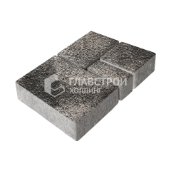 Тротуарная плитка Мюнхен, агат коричневый с гранитной крошкой, 4 см