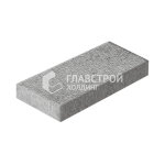 Тротуарная плитка Прямоугольник 300х100х60, серо-белая на камне