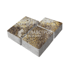 Тротуарная плитка Лэндхаус, агат желтый, 8 см