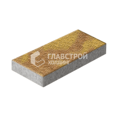 Тротуарная плитка 500х250х60, шафран с гранитной крошкой