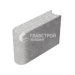 Бордюрный камень БРШ 50.20.8, белый с мраморной крошкой