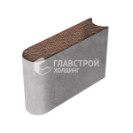 Бордюрный камень БРШ 50.20.8, сорренто с гранитной крошкой