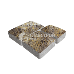 Тротуарная плитка Брук, агат желтый, 4 см