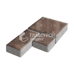 Тротуарная плитка Рубико, яшма, 6 см