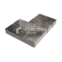 Тротуарная плитка 200х100х60, агат коричневый на камне