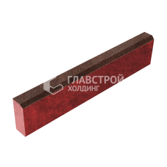 Камень бортовой БР 100.20.8, барселона, красное основание