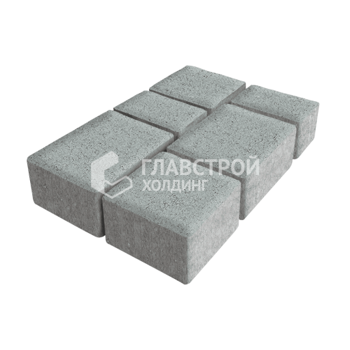 Тротуарная плитка Ностальгия, серая, 4 см