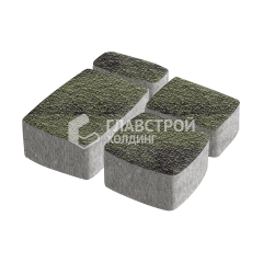 Тротуарная плитка Классико, янтарь с мраморной крошкой, 4 см