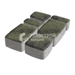 Тротуарная плитка Классико, янтарь с мраморной крошкой, 4 см