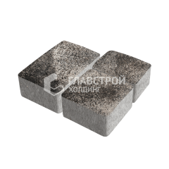 Тротуарная плитка Старый город, агат коричневый, 6 см