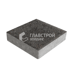Тротуарная плитка Квадрат 200х200х60, джафар черный