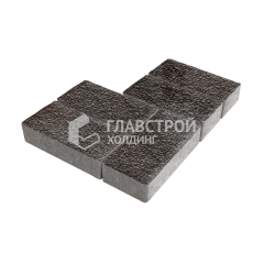 Тротуарная плитка Брусчатка, мокко с мраморной крошкой, 10 см